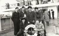 Probefahrt der &quot;Cap Finisterre&quot; Mai 1956,Vater unten links! &copy; M.K